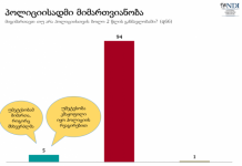 მოსახლეობის 94%-ს ბოლო 2 წელში პოლიციისთვის არ მიუმართავს