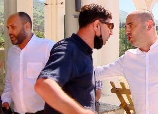 ჩხუბი და გინება ვაკეში – სარეაბილიტაციო სამუშაოებზე მისულ ოპოზიციონერებს, უცნობი პირი დაუპირისპირდა