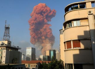 ძლიერი აფეთქება ლიბანის დედაქალაქ ბეირუთში – დაშავდა ათობით ადამიანი (ვიდეო)