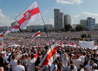 ყველაზე ხალხმრავალი აქცია ბელორუსის ისტორიაში. ლუკაშენკოს გადადგომას დღეს უკვე ასეულ ათასობით ადამიანი ითხოვდა