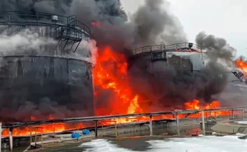 უკრაინელებმა, რუსეთის ნავთობბაზასა და დრონების მართვის ცენტრს დაარტყეს