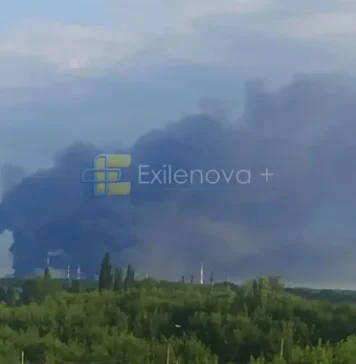 უკრაინის იერიშის შედეგად გაზპრომის ერთ-ერთი უდიდესი ნავთობგადამამუშავებელი იწვის